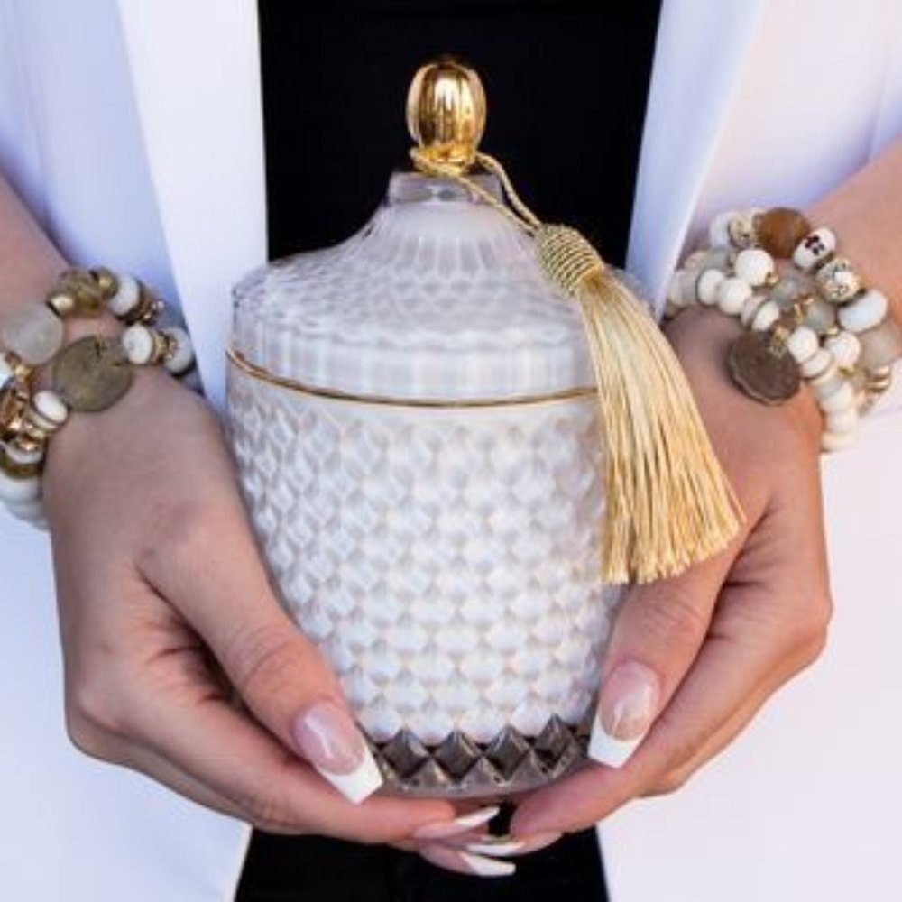 Heart and GEMS  Signature Luxury Candle